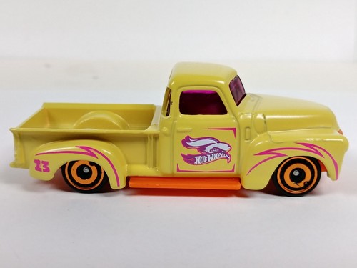 '52 Chevy Pickup Hot Wheels 2023 Spring Series 2/5 Yellow AeroDisc 1:64 Loose - Picture 7 of 8