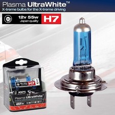 2 x H7 Plasma Bright 5000k Xenon Ultra White Car Front Headlight Headlamp Bulbs