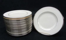 Vintage MONTCLAIR by LENOX Pattern Bread or Pie Plate(s)  6 1/4"   "MINTY MINT"