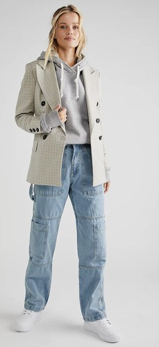 The Ragged Priest Women's Light Blue Straight Leg Combat Carpenter Denim jeans - Picture 4 of 7