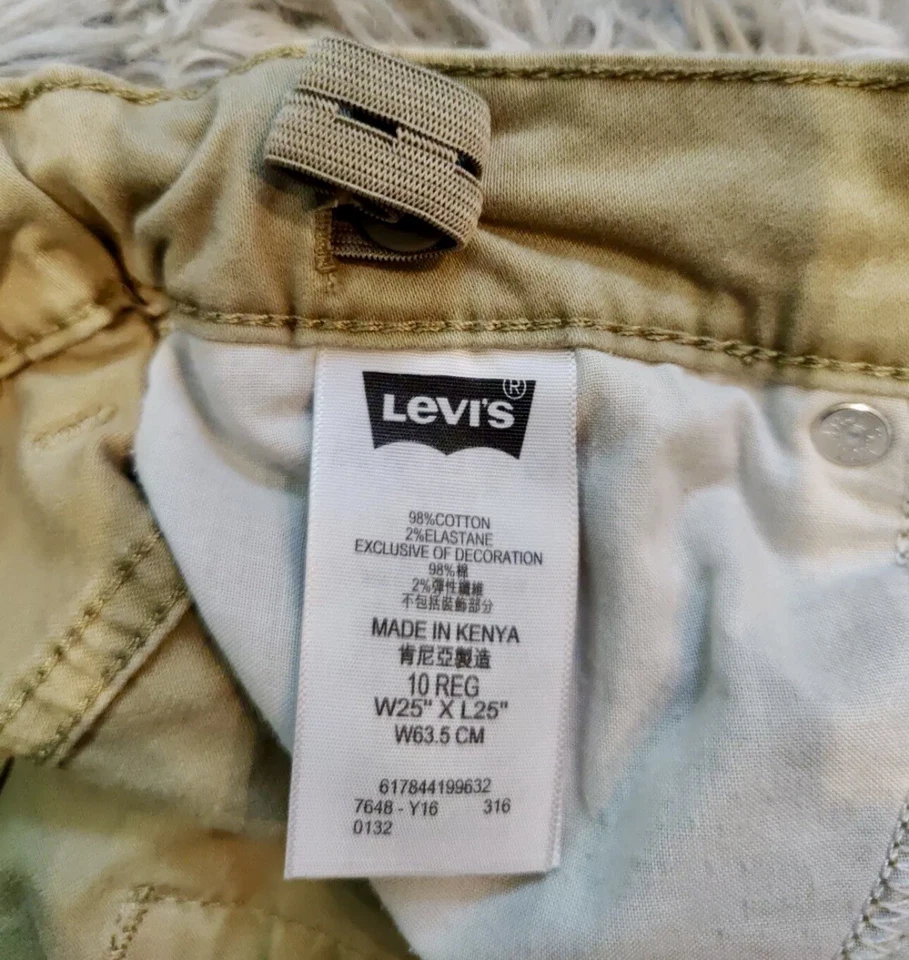 Boys Levi's 511 Slim Fit Khaki size 10 Regular 25 x 25 adjustable waist - Image 4 of 4