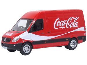 Oxford Diecast 76MSV007CC Mercedes Sprinter Coca Cola OO Gauge