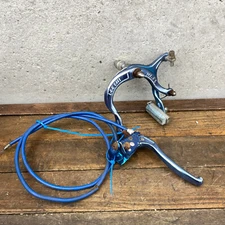 Old School BMX Brake Caliper Freestyle Blue Lee Chi Rear  893A 1980s Left Lever