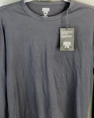 UNDER 5'10 LONG SLEEVE SOFT T-SHIRT NAVY BLUE MENS SIZE XS ''NEW WITH TAGS''