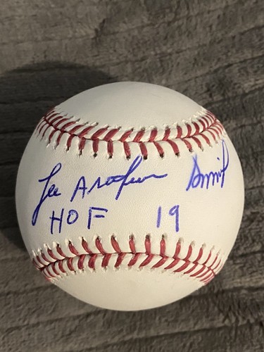 Lee Arthur Smith Full Name Signed Baseball HOF 2019 Inscribed Chicago Cubs
