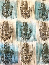 Indian Hand Block Print Cotton Fabric by the Yard, Sewing, Dressmaking, Handmade
