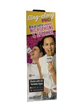 Sing-Along PRO Rose Gold Karaoke Microphone  Bluetooth Speaker All-In-One NEW