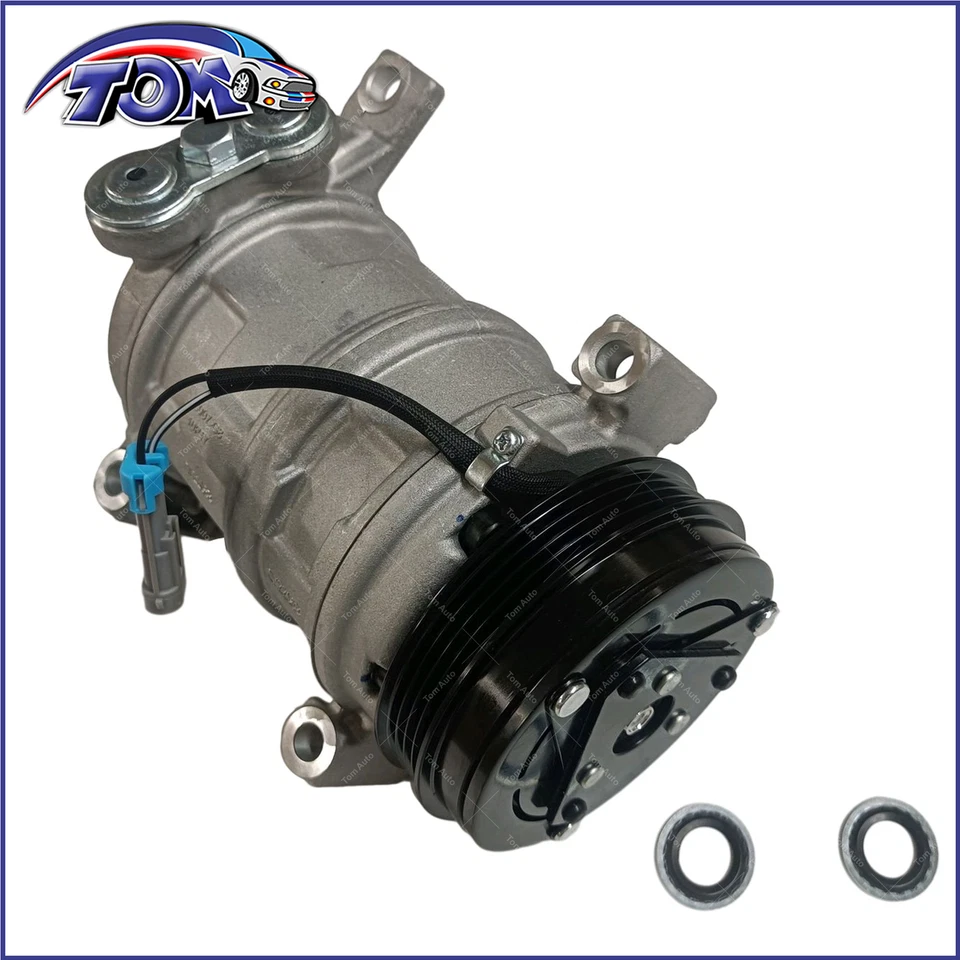 AC Compressor with Mounting Hole for Chevy Silverado 1500 Tahoe GMC Sierra YUKON - Image 2 of 4