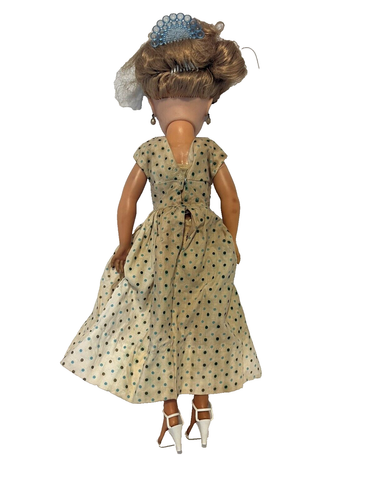 VTG 1950s Eegee 17" Miss Debutante Fashion Doll Original Dress MCM Granny Core - Picture 3 of 18