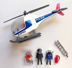 *100% COMPLETE* Vintage Playmobil #3908: Police Helicopter ...