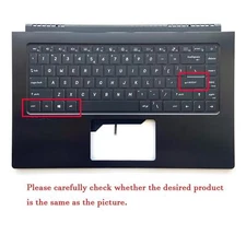 New For MSI Modern 15 MS-1551 Palmrest Keyboard Keyboard 15.6in Upper Case Black