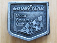 c 1975 GOODYEAR TIRE MOTOR SPORTS CLUB BELT BUCKLE INDY 500