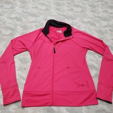 Under Armour Jacket Women's Medium Pink Full Zip All Season Gear Semi Fitted