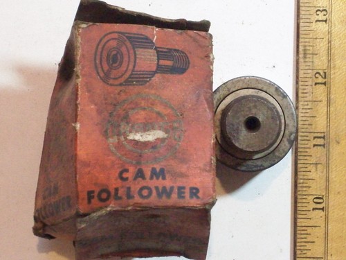 Tool CAM FOLLOWER ROLLER BEARING ORANGE 1 1/2 INCH DIA. 7/8-14 THREAD IN OLD BOX - 第 4/4 張圖片
