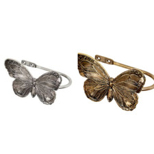 Coppia Ganci Tieback Neo Cromati Cristalli Trasparenti - Soggiorno/pranzo/letto