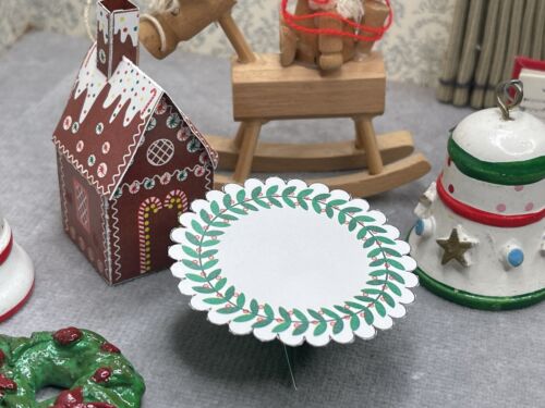 Christmas Miniatures, vintage ornaments, paper miniatures - Picture 4 of 9