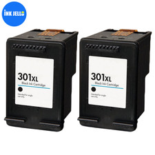 2 Black Ink Cartridge For HP Deskjet 1000 1010 1050 1510 3050 3050A 301XLB