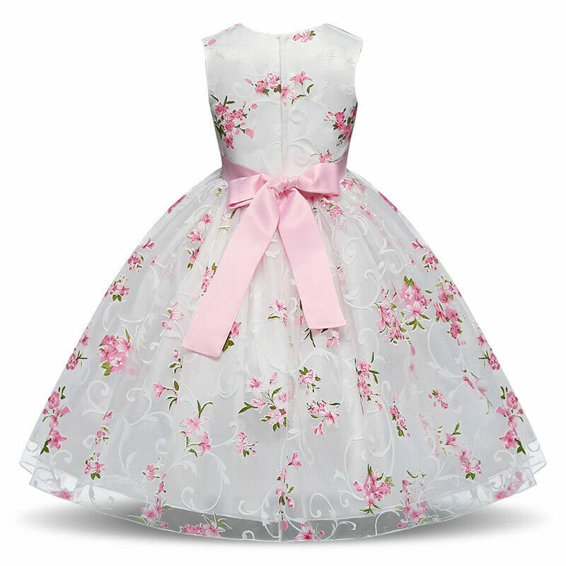 New Girls Dresses Princess Birthday Children Formal Party Dress - Image 4 of 4