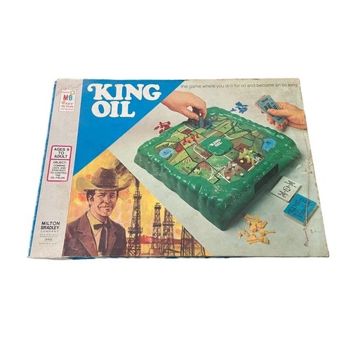 Vintage KING OIL Board Game Milton Bradley 4410 Near Complete 1974 Made in USA eBay