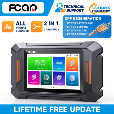 For Cummins FCAR F803 Heavy Duty Truck Diesel OBD2 All System Scanner DPF Regen