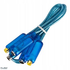 Cable adaptateur S-VIDEO Adapter cable 9 PINS MALE to 2x 4 PINS FEMALE + RCA