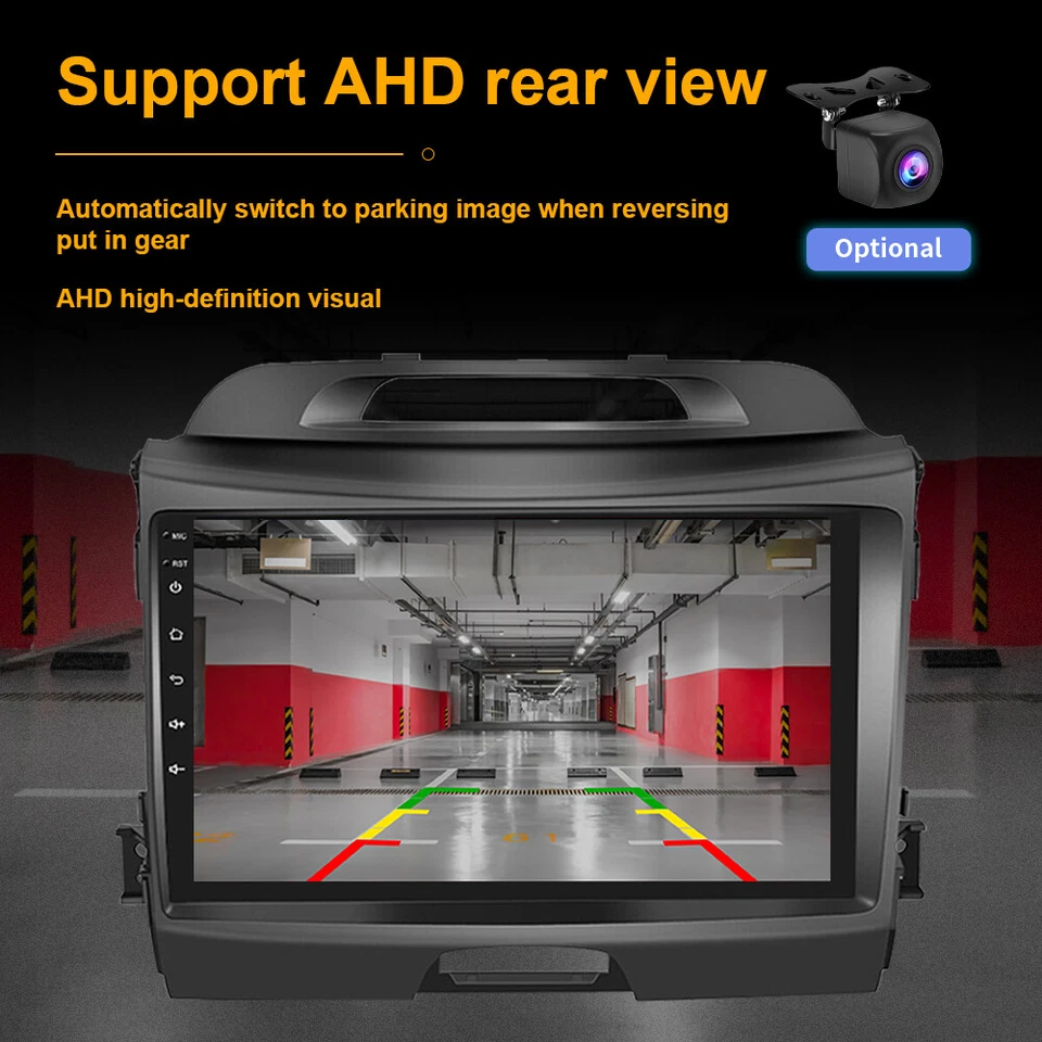 Radio estéreo para automóvil navegación GPS para KIA Sportage 3 2010-2016 Carplay Android 13 2+64 GB Foto 4 de 4