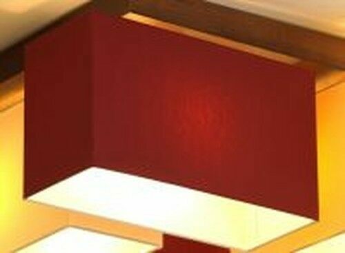 Paralume Plissè In Organza Rosso-Bordeaux Con Cordone Oro - Lavorato A Mano, Attacco E14, Diametro 25cm Per Lampadari E Applique