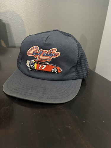 Vintage Darrell Waltrip #17 Tide Racing Team The Machine Trucker Hat SnapBack 