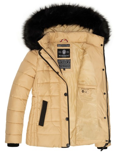 Chaqueta acolchada de mujer Marikoo Unique otoño invierno parca corta abrigo cálida capucha - Imagen 6 de 46