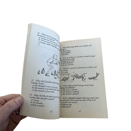 The Roald Dahl Quiz Book Vol. 1 by Maher & Bond - Paperback with Illustrations - Picture 2 of 2