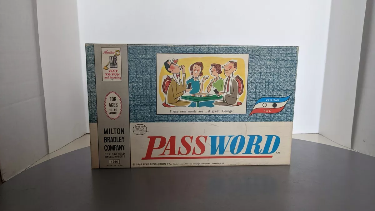 Vintage 1962 Password Game