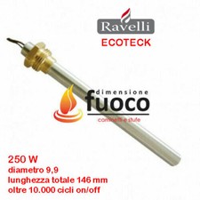 CANDELETTA RESISTENZA ACCENSIONE STUFA PELLET RAVELLI  3/8" DIAM 9,9 -  Cod.1002