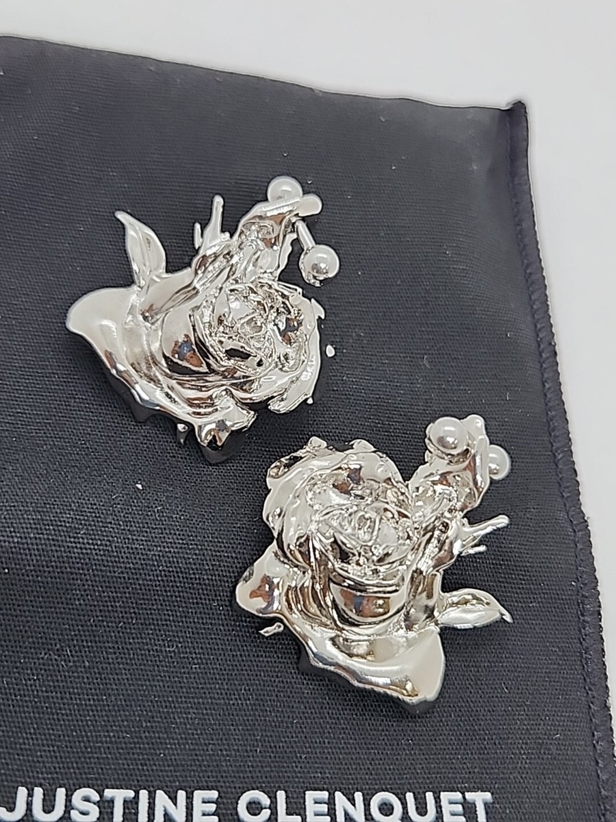 あおばくん着用）JUSTINE CLENQUET シルバー フープピアス Justine