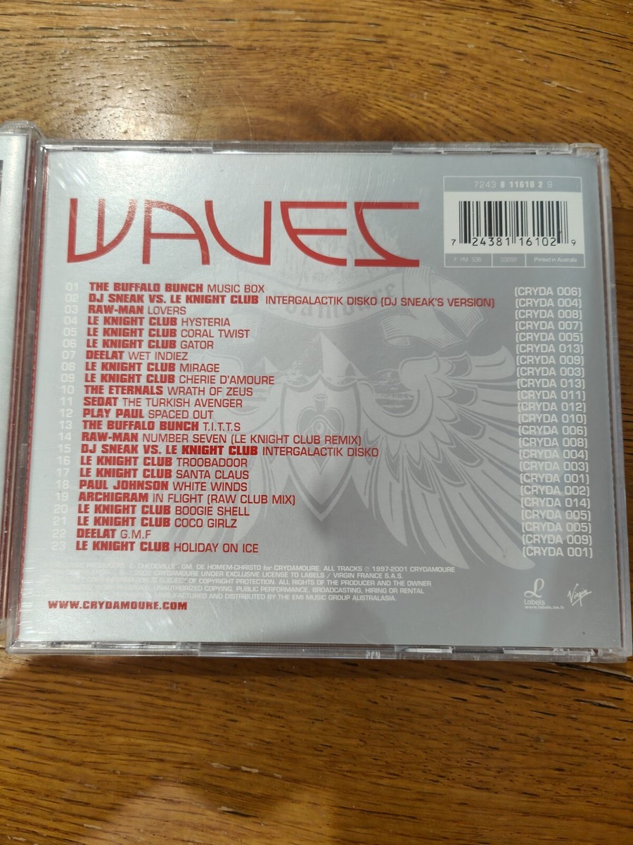 2 X CD Bundle - Crydamoure Presents WAVES 2002 HOUSE MIX CD RARE
