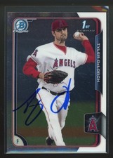 2015 Bowman Chrome TYLER DELOACH Signed Card autograph auto ANGELS