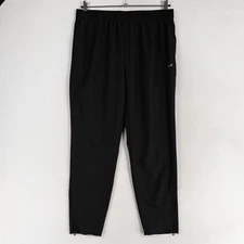 Unipro Pants Mens XL Black Active Track Zipper Ankles Qwick Dry Lightweight