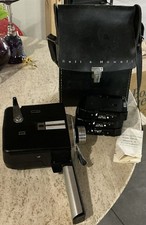 Bell  Howell Autoload 8mm Movie Camera w/ Folding Grip, 3 Magazines  Case
