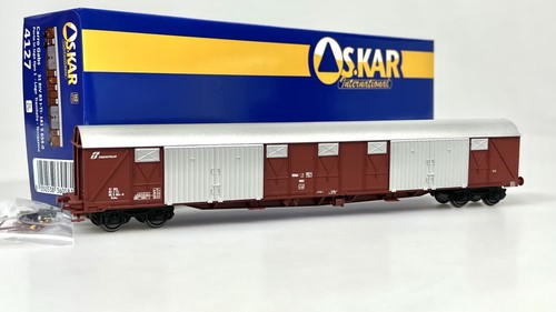 OS.KAR 4127 Wagen Gabs FS, Türen Und Dach Aus Aluminium, Weißes Trenitalia Logo | Zustand: Neu