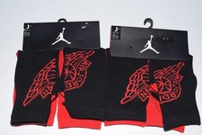 NWT Kids Nike Jordan Jumpman Crew Socks 2Pack (2 sets included) 3Y-5Y Red Black