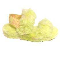 UGG Oh Yeah Spot Slipper Sandal Green Pink Womens Size 7