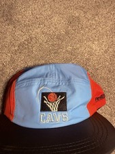 Cleveland Cavs Retro 90s Runner First Energy Promotion Hat SnapBack Orange Blue