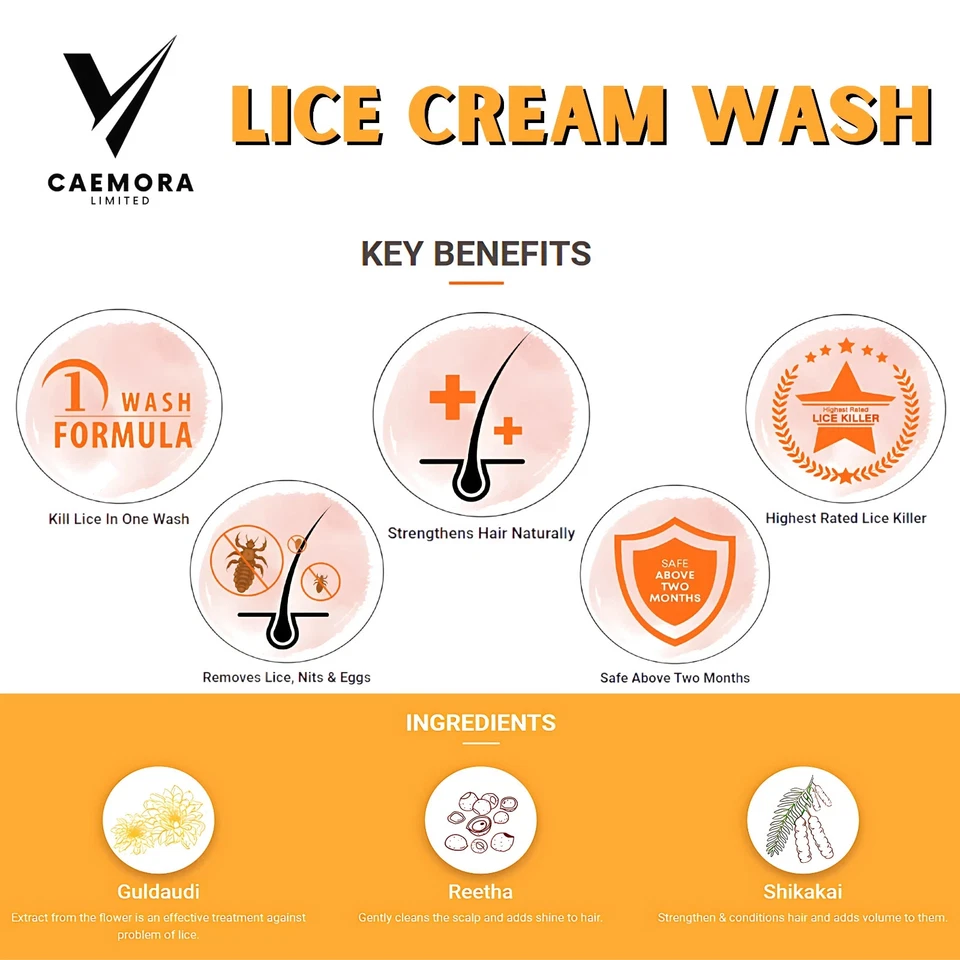 Kill Head Lice & Nit Eggs Cream All in 1 Nit & Head Anti Lice Treatment 30ml X 2 - Image 2 of 4