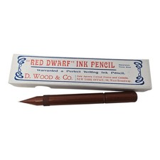 Red Dwarf INK PENCIL Red Hard Rubber Stylographic In Box / Instructions 1908
