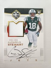 2017 Panini Limited Rookie Patch Auto ArDarius Stewart /299 New York Jets