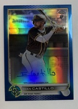 2022 Topps Chrome - Blue Refractor Auto /150 - Ivan Castillo RC #RA-IC