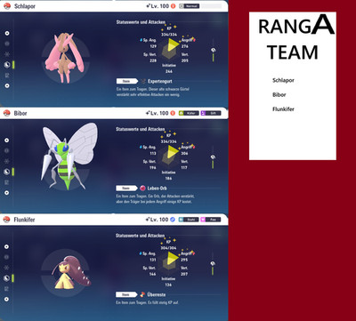 Shiny Ranked Team Nr. 17: Schlapor, Bibor, Flunkifer PVP | Pokemon Legenden Z-A