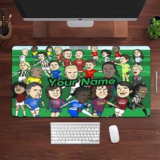 40 90cmPersonalized Soccer Athlete Mouse Pad Desk Mat - Custom NameText, Non-S
