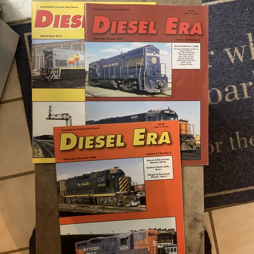 Diesel Era Magazine - Locomotives Current and Classic (3 magazines)