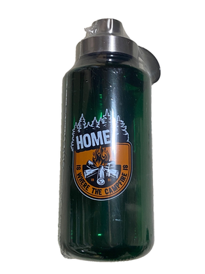 #ad #ad Home is were the campfire is water bottle flip top New camping hiking tumbler $4.75