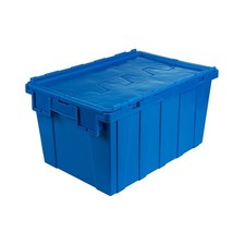 Heavy Duty Plastic Storage Boxes with Lids Large Strong 55L Tote Box Stackable